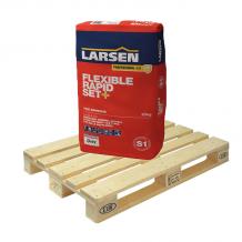 Larsens Pro Flexible Rapid Set+ GREY 20kg Full Pallet (64 Bags Fork Lift)